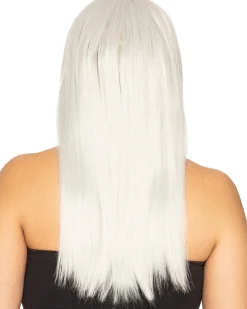 * Fashion Deluxe Silver Long Wig Fashion