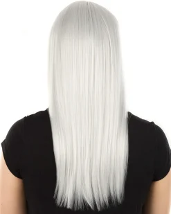 * Fashion Deluxe Silver Long Wig Fashion