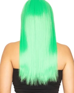 * Fashion Deluxe Spearmint Green Long Wig Sale