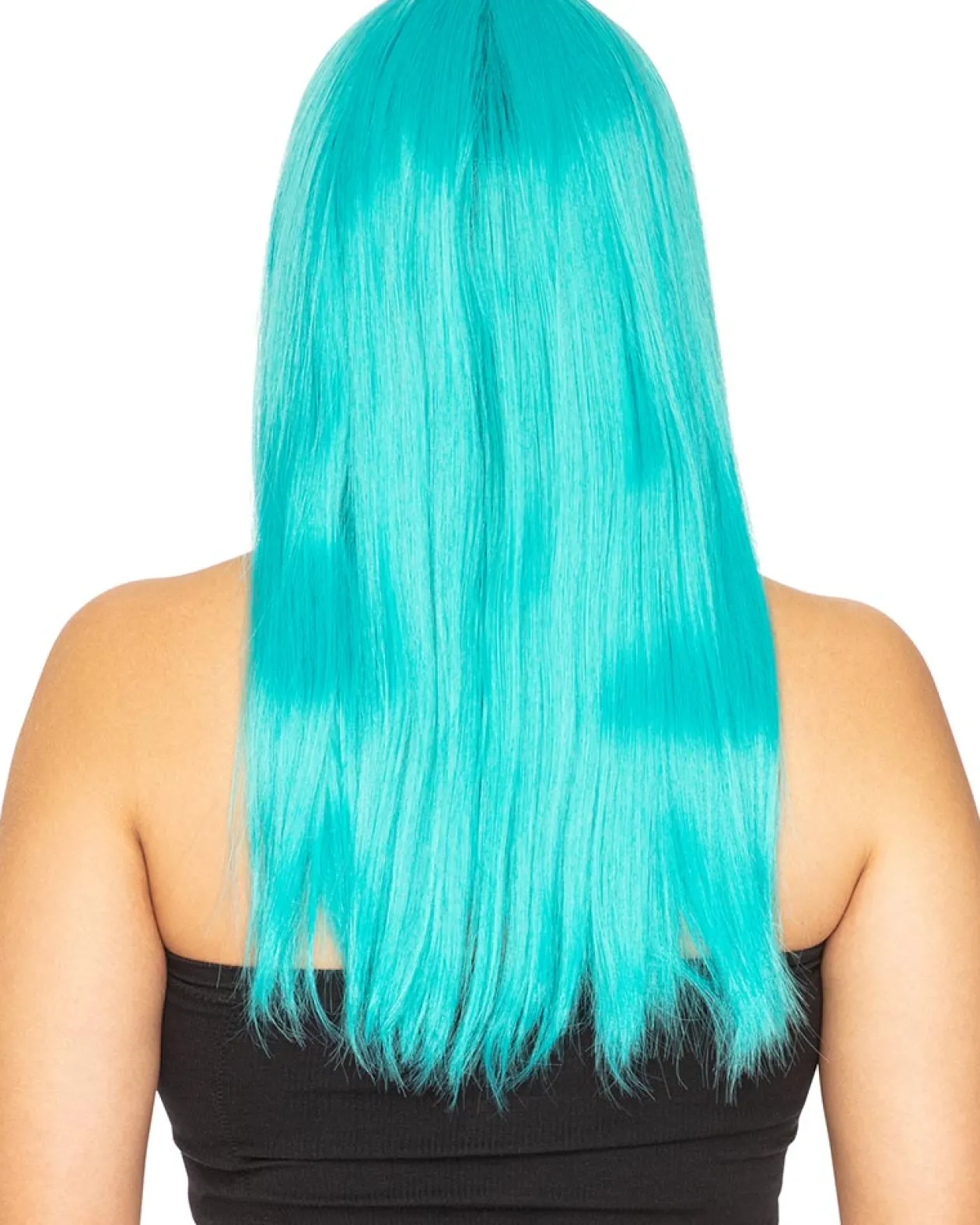 * Fashion Deluxe True Teal Long Wig Cheap