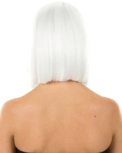 * Fashion Deluxe White Bob Wig Fashion