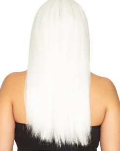 * Fashion Deluxe White Long Wig Hot