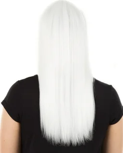 * Fashion Deluxe White Long Wig Hot