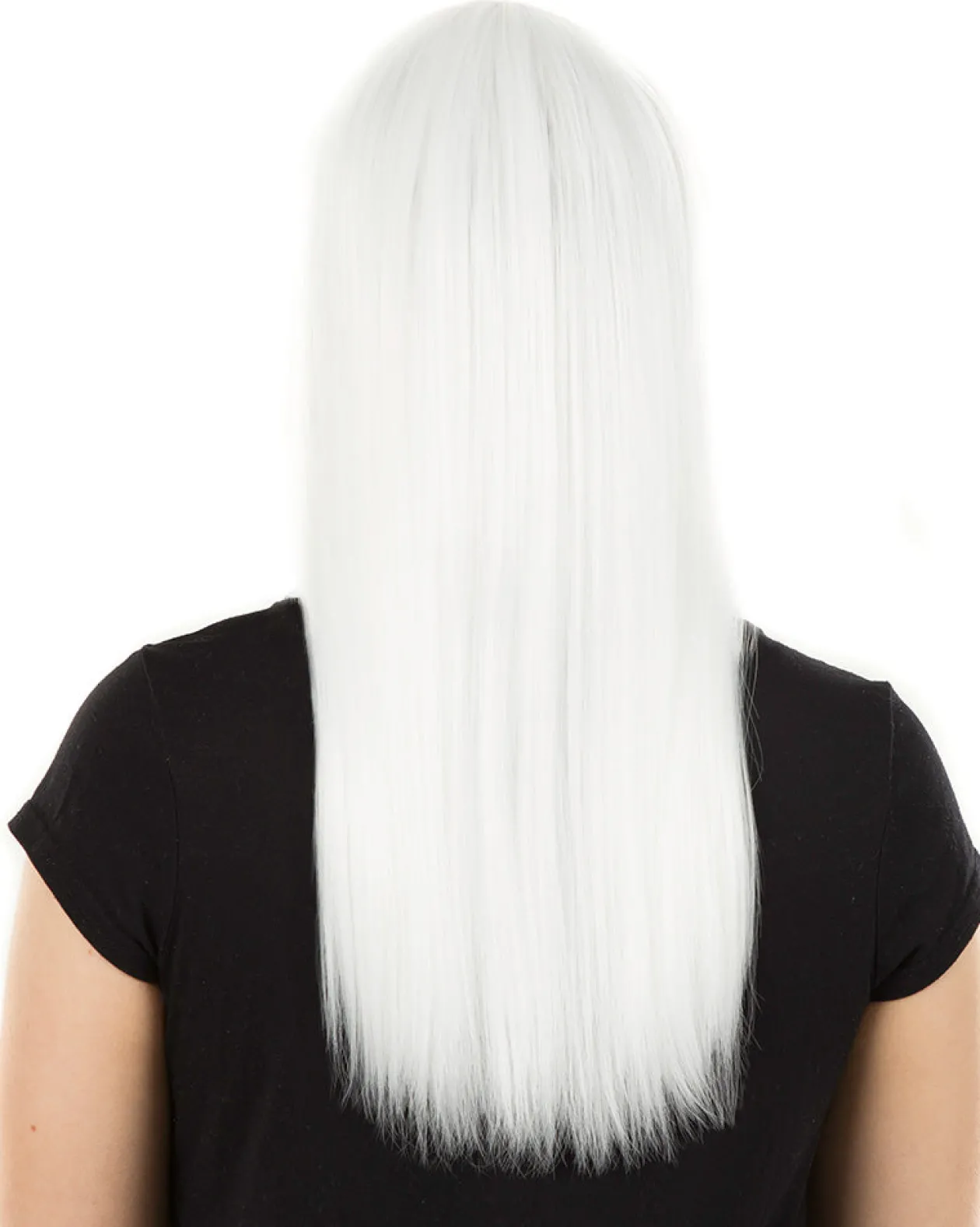 * Fashion Deluxe White Long Wig Hot
