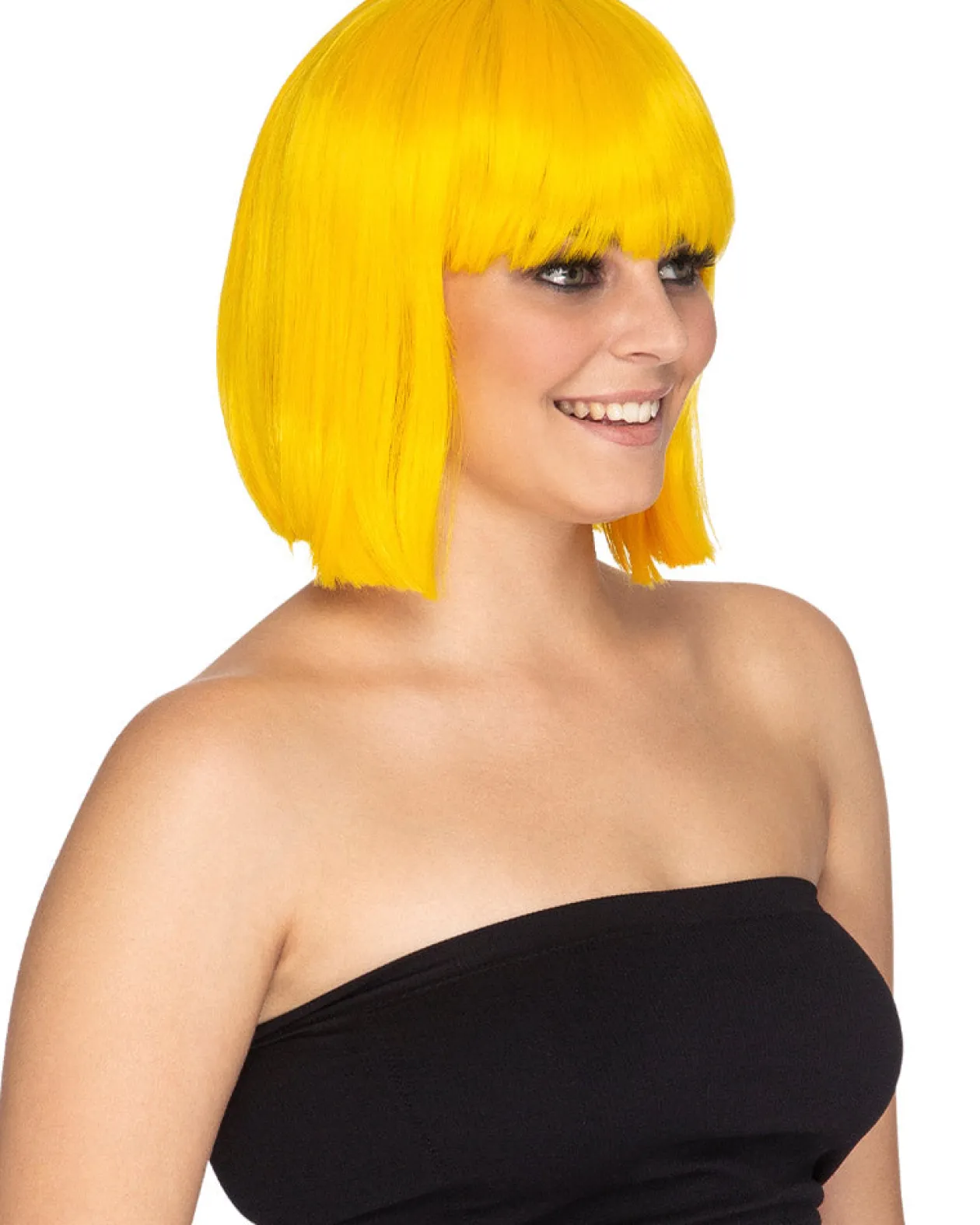 * Fashion Deluxe Yellow Bob Wig Shop