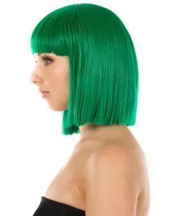 * Fashion Emerald Green Bob Deluxe Wig Flash Sale