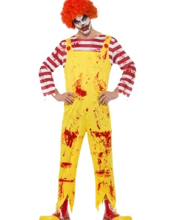 Smiffys Fast Food Kreepy Killer Clown Mens Costume Discount