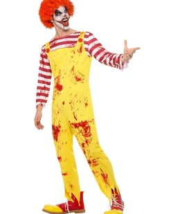 Smiffys Fast Food Kreepy Killer Clown Mens Costume Discount