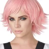 California Costumes Feathered Pink Cosplay Wig Cheap