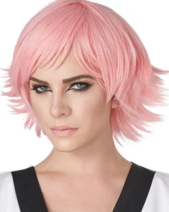 California Costumes Feathered Pink Cosplay Wig Cheap