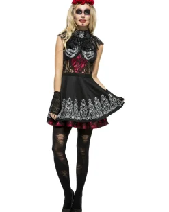 Smiffys Fever Day Of The Dead Womens Costume Online