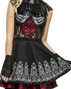 Smiffys Fever Day Of The Dead Womens Costume Online