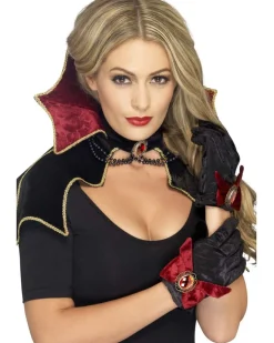Smiffys Fever Vampire Cape And Gloves Set Fashion