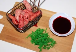 ForensicFX Studios Finger Chips With Blood Sauce And Moss Salad Prop Best Sale