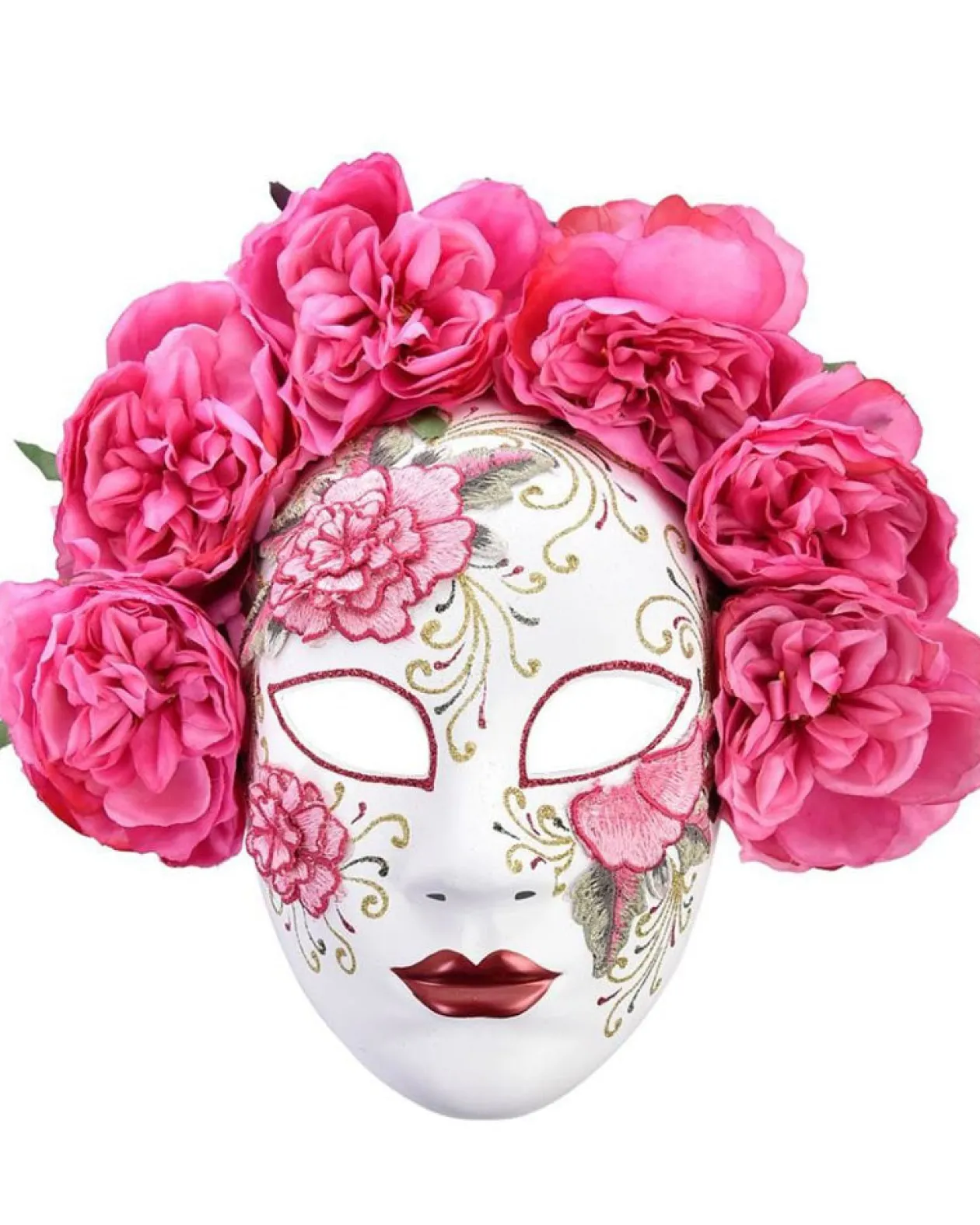 Tomfoolery Florencia Floral Day Of The Dead Mask Cheap