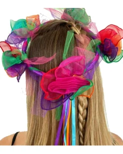Fairy Girls Flower Pixie Rainbow Headpiece Hot