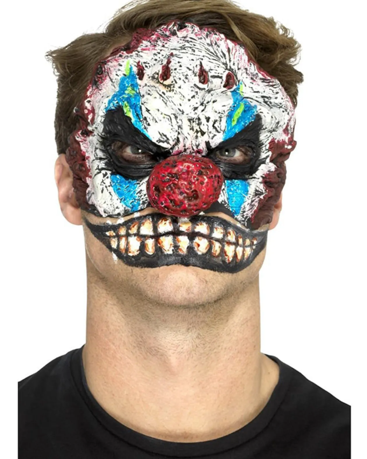 Smiffys Foam Latex Clown Prosthetic Half Mask Best Sale