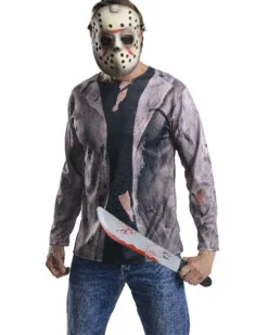 Rubies Friday The 13Th Jason Vorhees Top Mask And Machete Kit Flash Sale