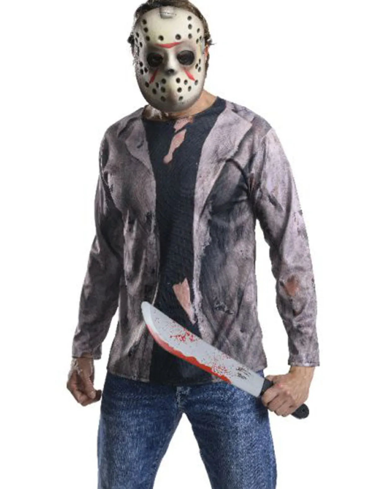 Rubies Friday The 13Th Jason Vorhees Top Mask And Machete Kit Flash Sale