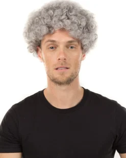 * Funky Grey Curly Wig Fashion