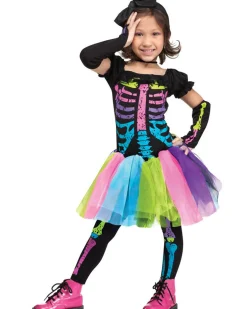 Fun World Funky Punk Skeleton Toddler And Girls Costume Flash Sale