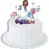 Amscan Gabbys Dollhouse Cake Topper Kit Pack Of 8 Clearance