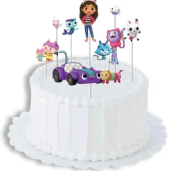 Amscan Gabbys Dollhouse Cake Topper Kit Pack Of 8 Clearance