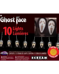 Fun World Ghost Face 10 String Lights Fashion