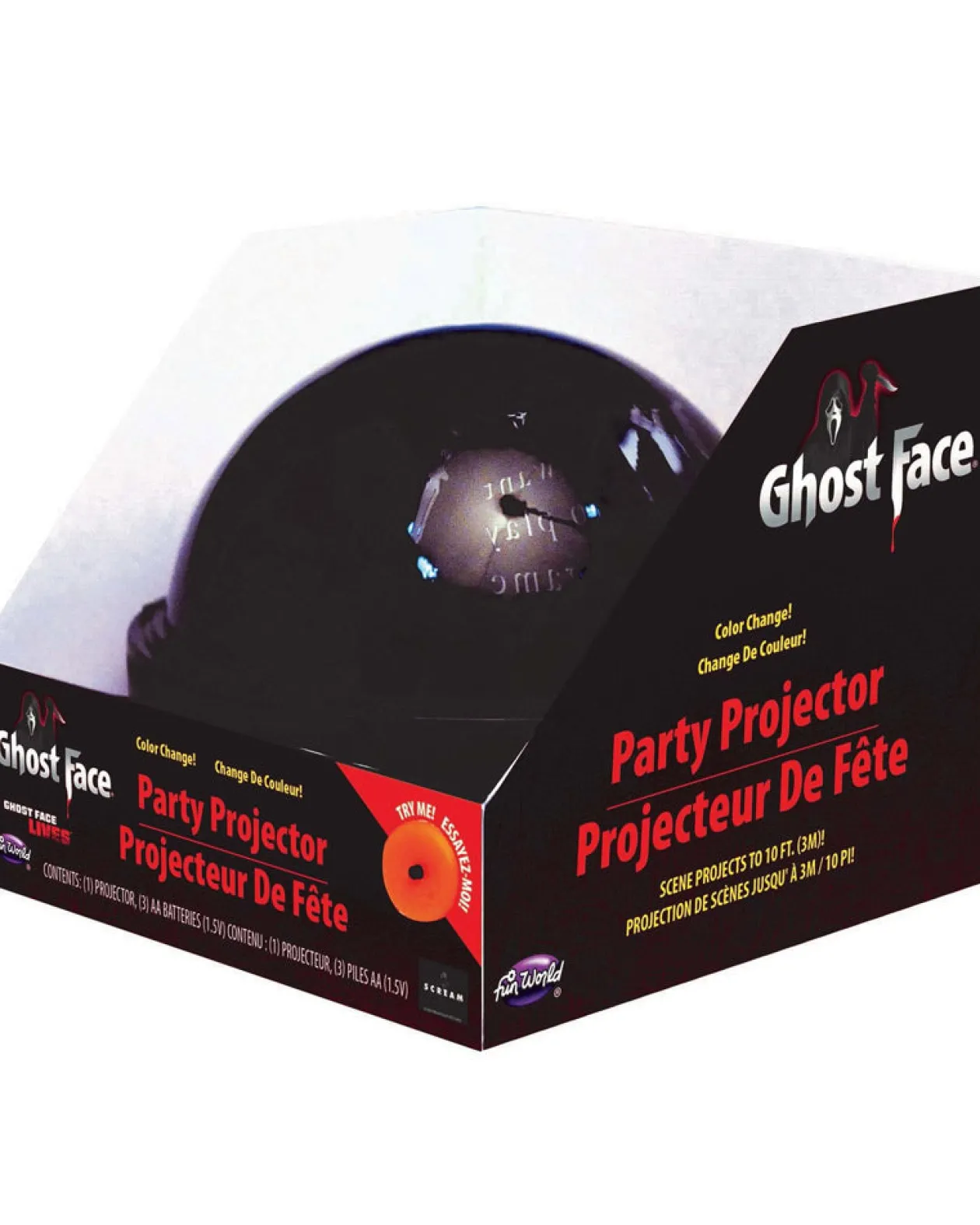 Fun World Ghost Face Halloween Scene Party Projector Fashion