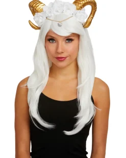 Dreamgirl International Gilded Rams Horn Headpiece Clearance