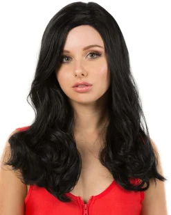 * Glamour Deluxe Black Long Wavy Wig Sale