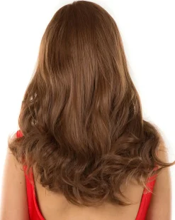 * Glamour Deluxe Brown Long Wavy Wig Cheap