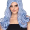 * Glamour Deluxe Bubblegum Blue Long Wavy Wig Sale