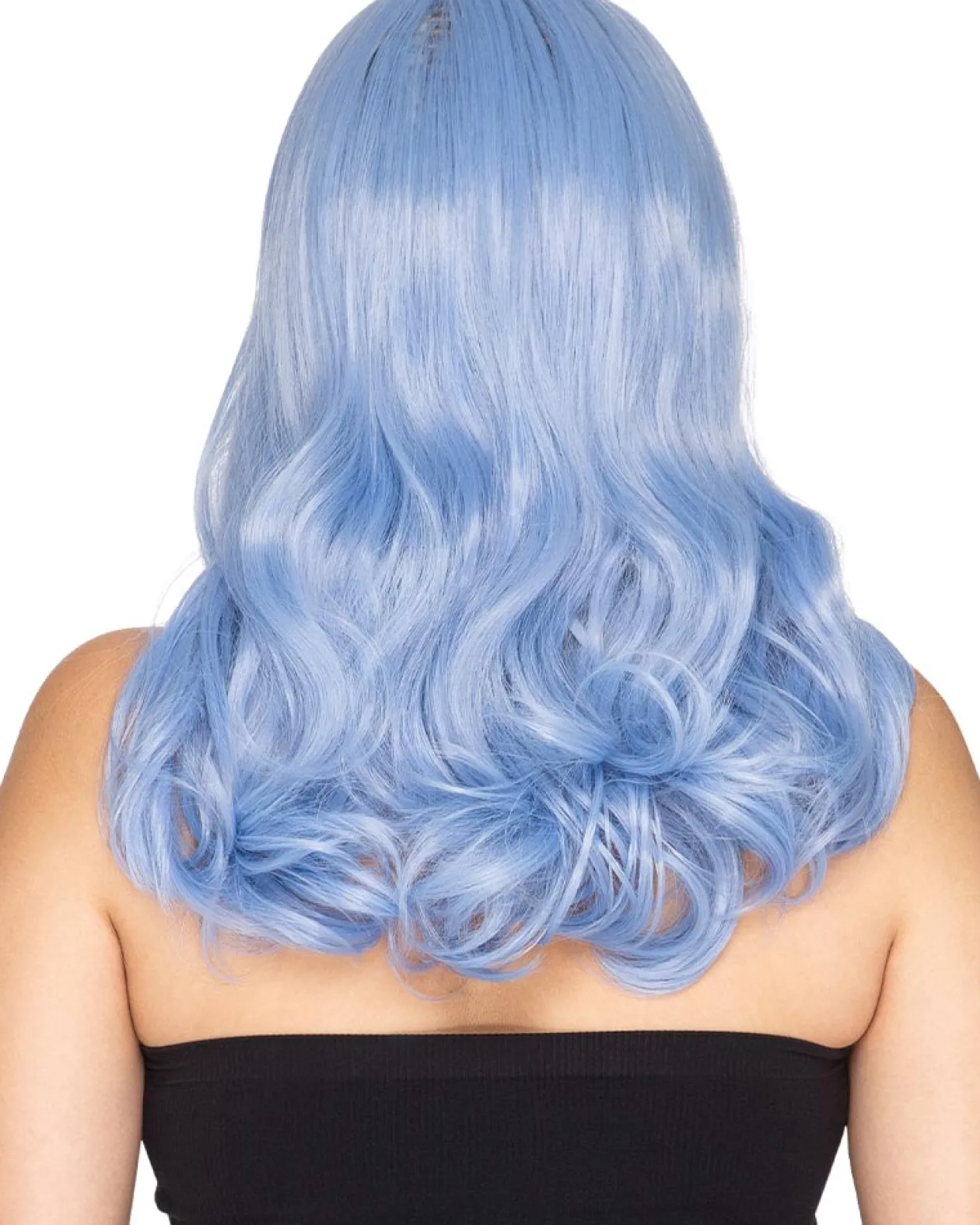* Glamour Deluxe Bubblegum Blue Long Wavy Wig Sale