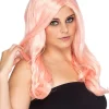 * Glamour Deluxe Fairy Floss Pink Long Wavy Wig Online