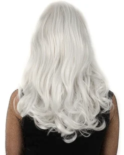 * Glamour Deluxe Silver Long Wavy Wig Sale