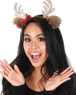Elope Glitter Reindeer Bow Headband Cheap