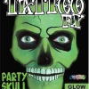 Tinsley Transfers Glow In The Dark Party Skull Face Tattoo Kit Best Sale