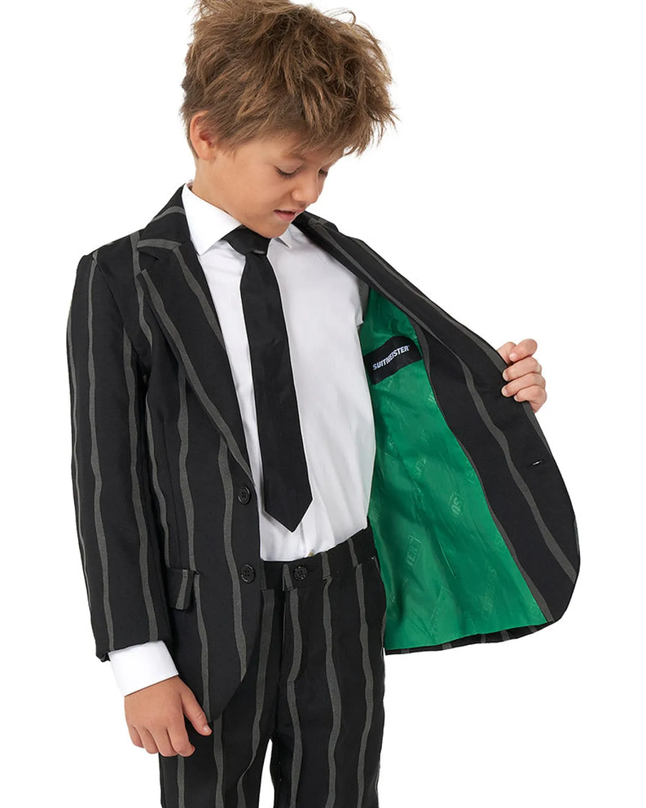 Opposuits Glow In The Dark Pinstripe Boys Suitmeister Outlet