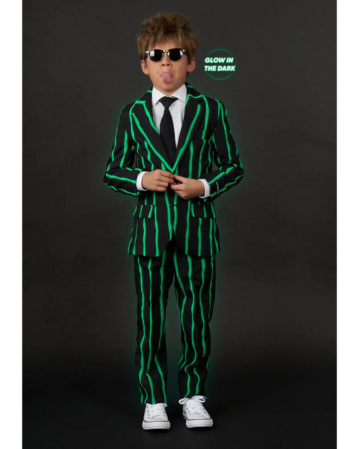 Opposuits Glow In The Dark Pinstripe Boys Suitmeister Outlet