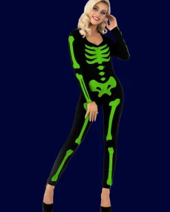 Morphsuits Glow In The Dark Skeleton Bodysuit Womens Costume Online