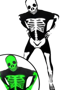 Morph Costumes Glow Skeleton Morphsuit Adult Costume Shop