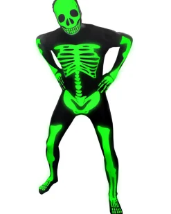 Morph Costumes Glow Skeleton Morphsuit Adult Costume Shop