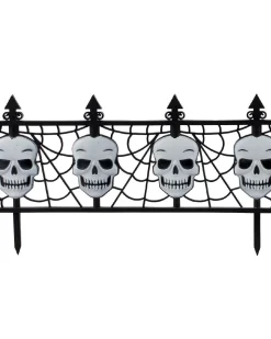 Amscan AU Glow Skull 2 Piece Fence Best Sale