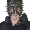 Tomfoolery Gold Lazzero Eye Mask With Spikes Sale