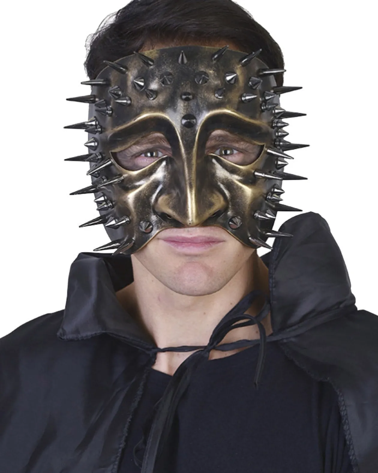 Tomfoolery Gold Lazzero Eye Mask With Spikes Sale