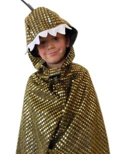 Fairy Girls Golden Dragon Cape Shop