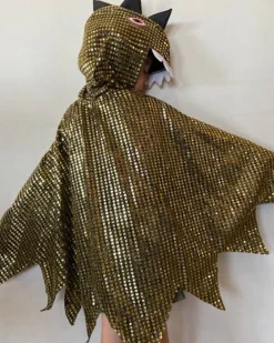 Fairy Girls Golden Dragon Cape Shop