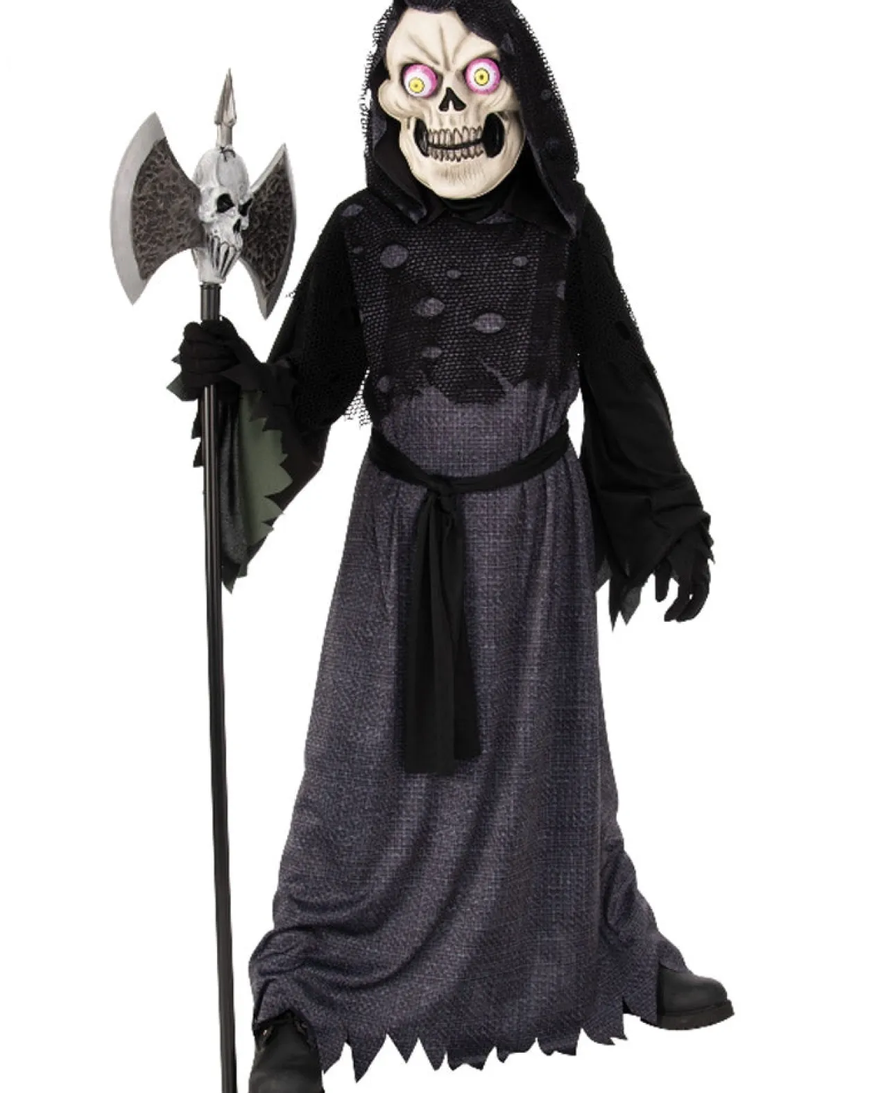 Rubies Google Eyed Skeleton Reaper Boys Costume Best