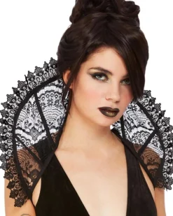 Smiffys Gothic Lace Stand Up Collar Cheap